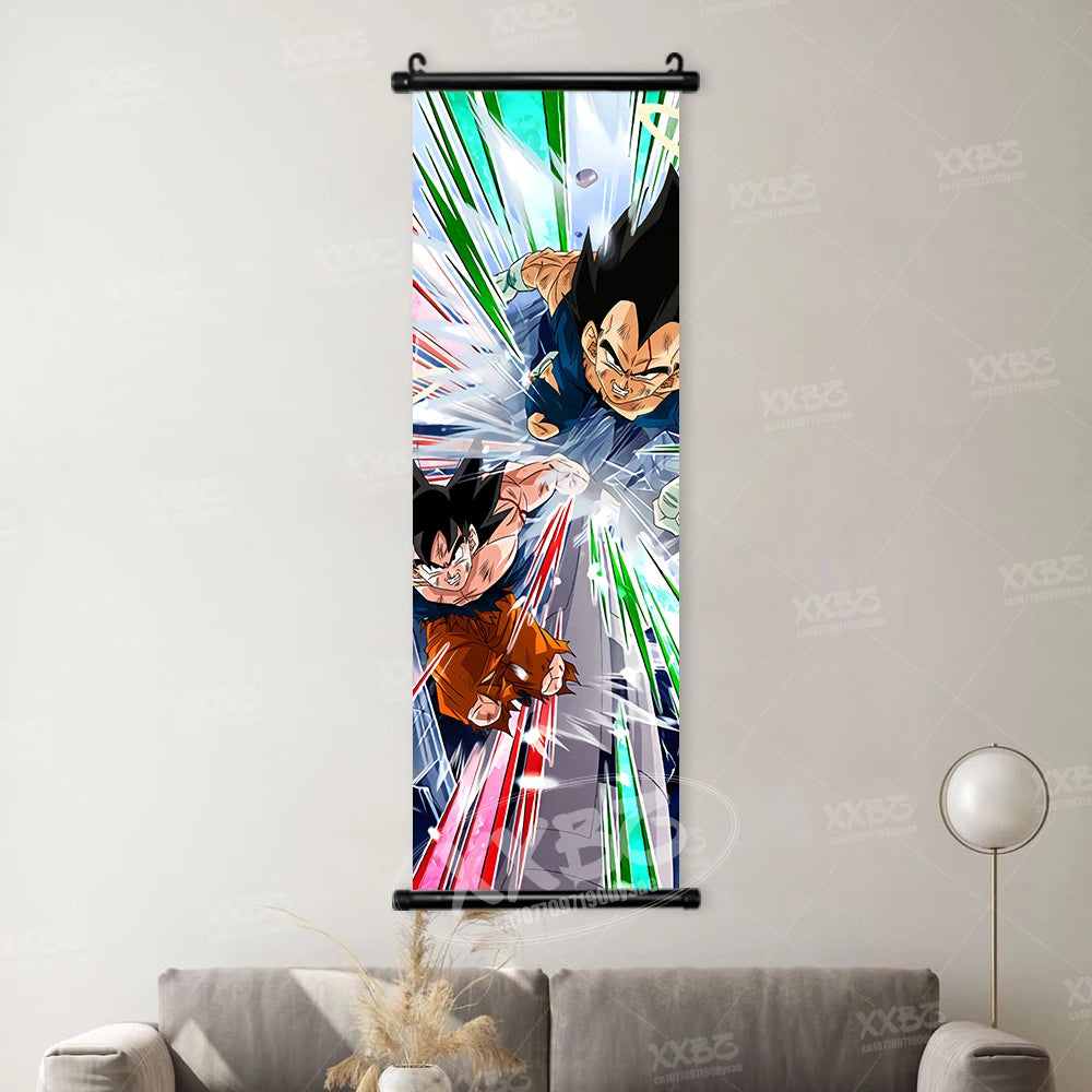 Dragon Ball Picture Recoome Anime PosterS Captain Ginyu Scrolls Painting Majin Buu Wall Art Gotenks Home Decor Goku Wallpaper qlz30-21 CHINA