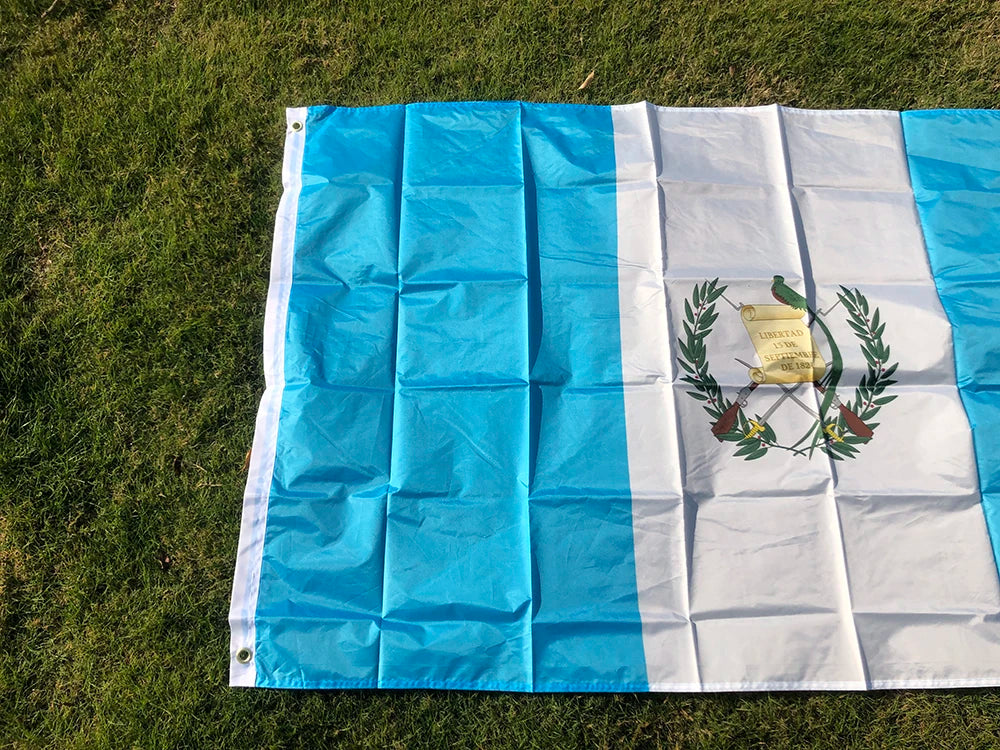 90x150cm Guatemala flag 3x5 Feet Super Poly football FLAG Indoor Outdoor Polyester hanging Flag