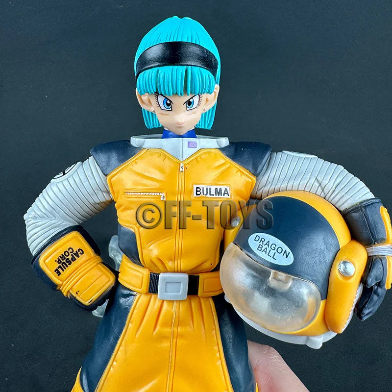 In Stock Dragon Ball Z Bulma Namek Figure Space Suit Bulma Action Figure 21cm Pvc Statue Collection Model Toys Gifts