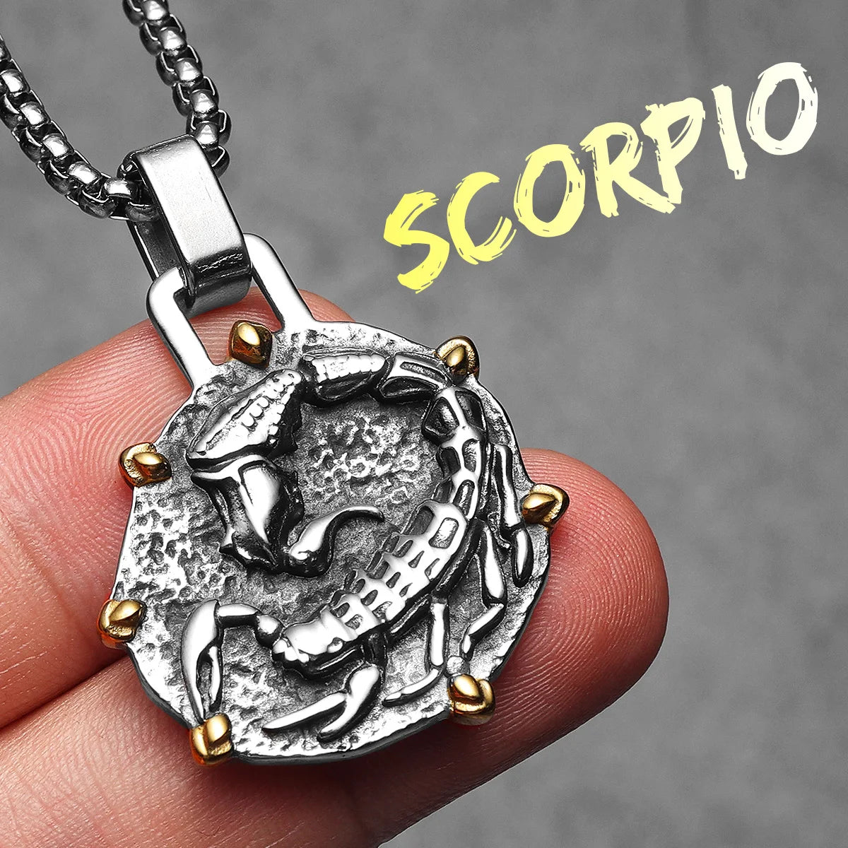 Twelve Constellations Stainless Steel Man Necklaces Pendant Chain Couple Gifts Women Fashion Jewelry Gifts Wholesale Dropshiping