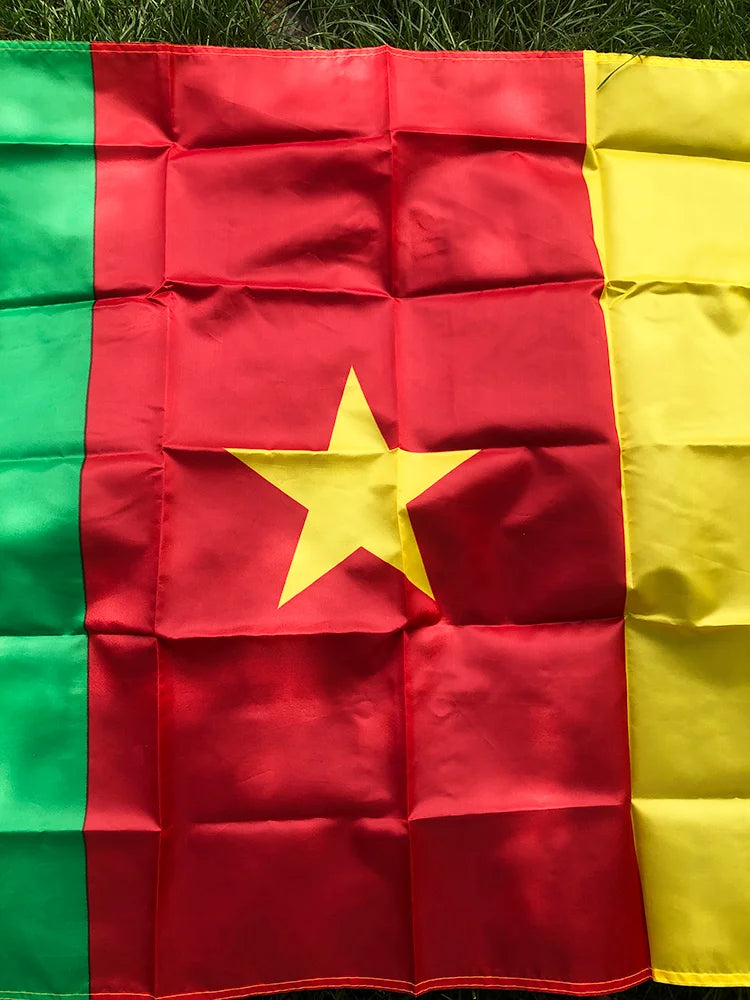 Cameroon flag Banner 90x150cm polyester Hanging Cameroon National flags Cameroon banner home decoration