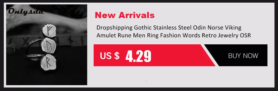 Viking Nordic Wolf Men Ring Animal Defense Totem Wolf Fashion Hip Hop Rock Unisex Finger Ring Punk Gift V237