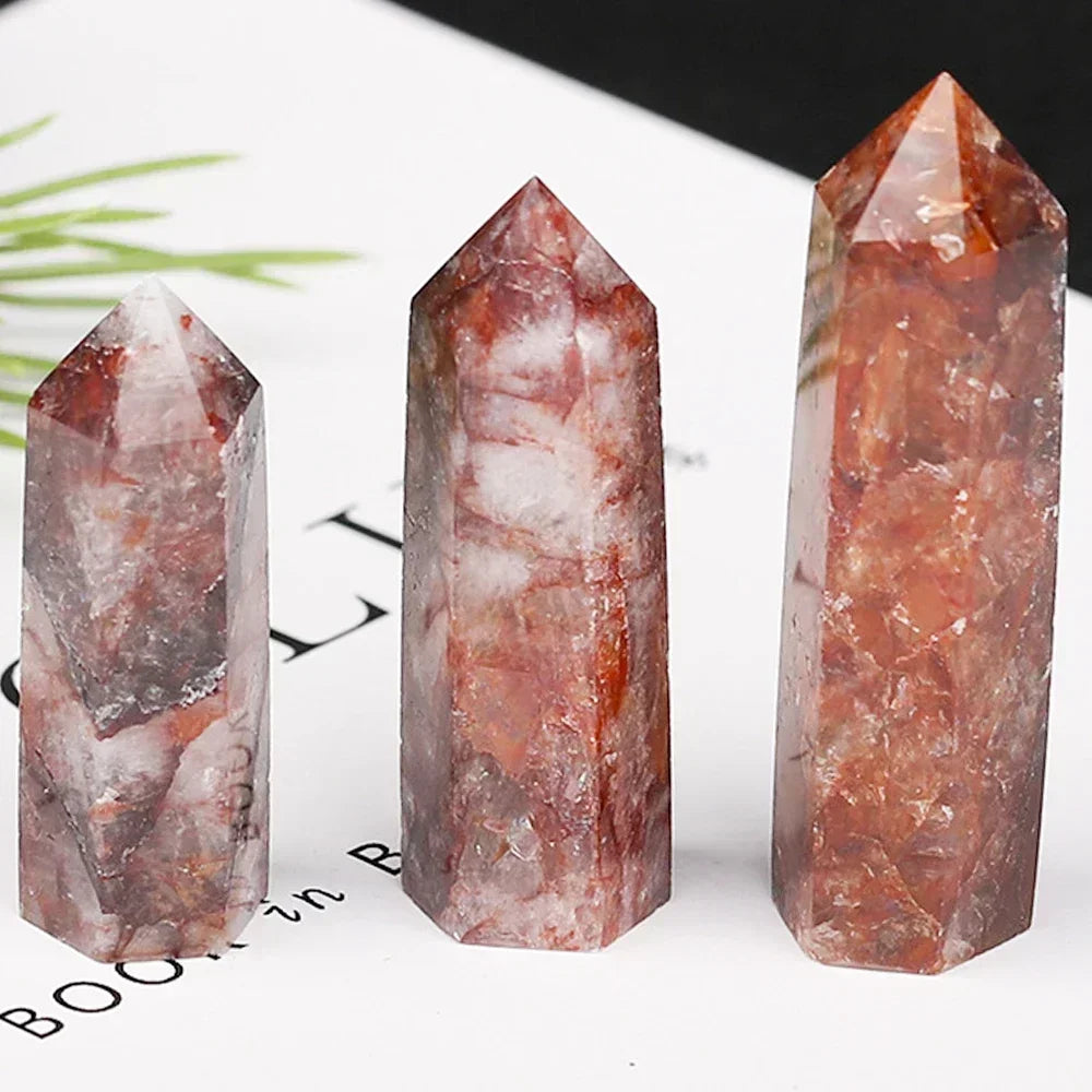Natural Stone Single Point Wand Stone Mineral Crystal Stones Crafts Home Decoration Hexagonal Prism Christmas Gifts
