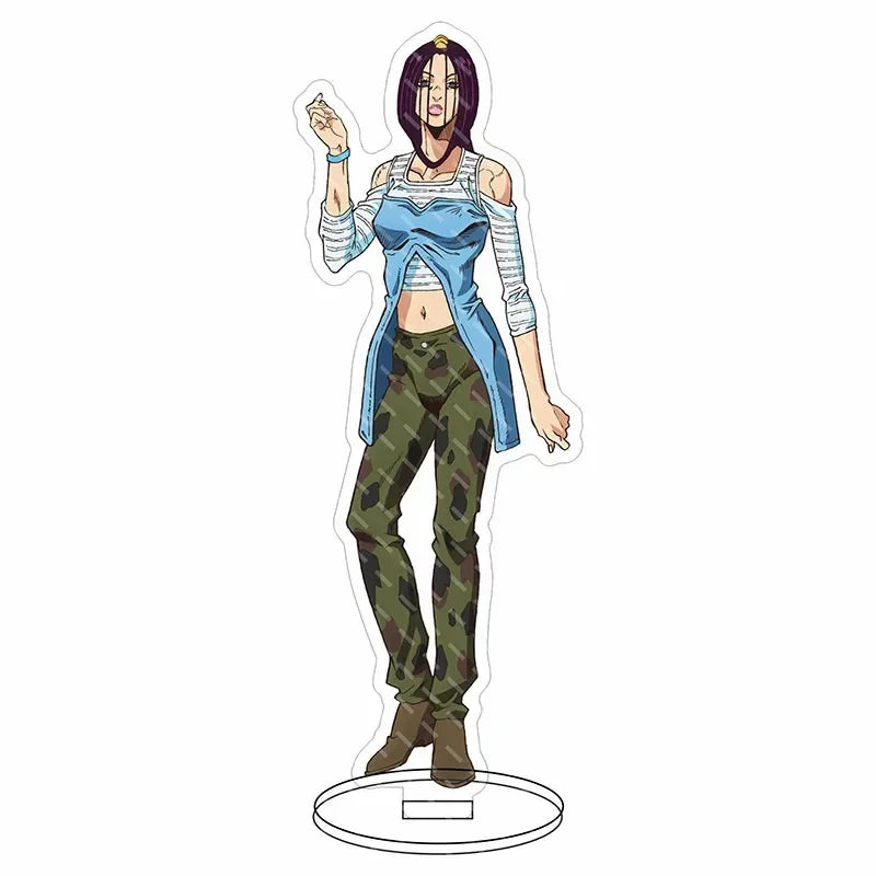 16CM Anime JoJo Bizarre Adventure Acrylic Stand Figure Model Plate Holder Cake Topper Animation Peripheral Gifts 19