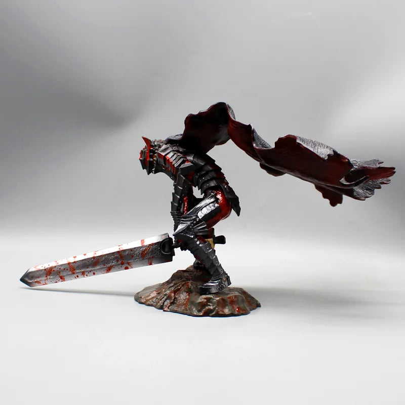 19cm Gk Sword Wind Legendary Berserker Guts L Battle Damage Stained Blood Action Figure Statue Model Display Birthday Gift Toy