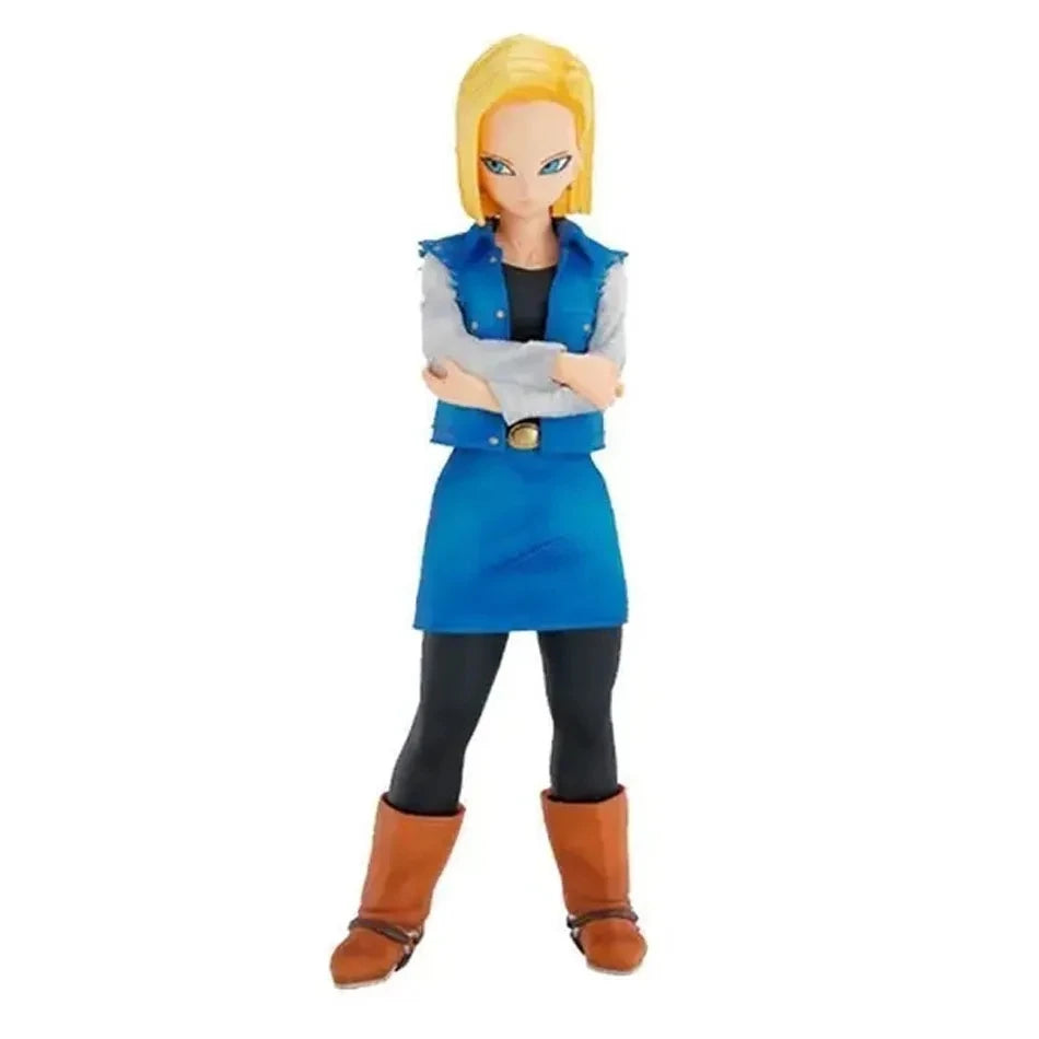 24CM Anime Dragon Ball Z Android 17 18 Figure Android 18 PVC Action Figures Collection Model Toys for Children Christmas Gifts