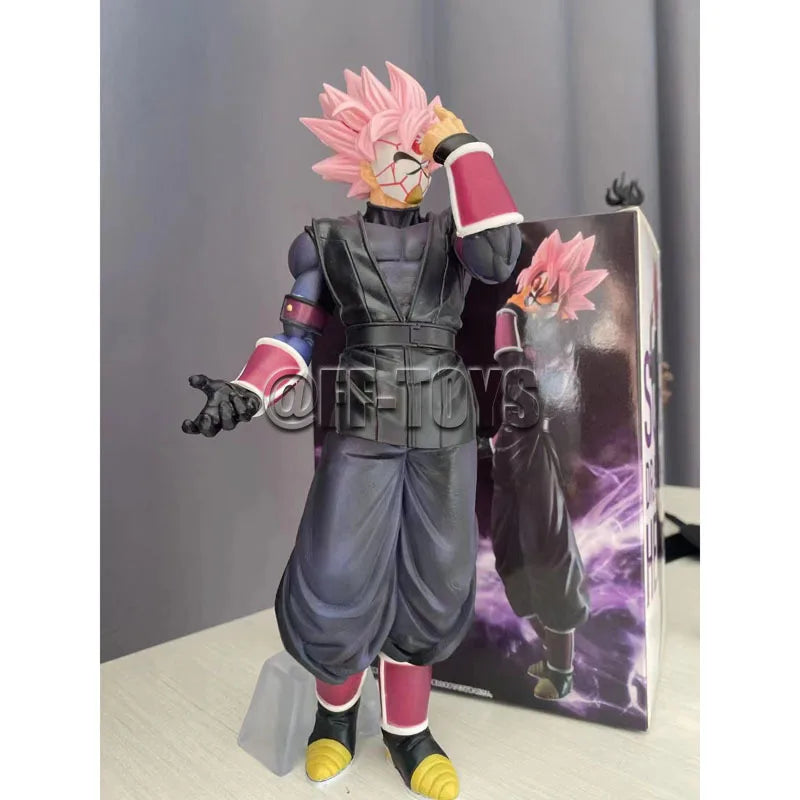 25cm Dragon Ball Figure Super Saiyan Rose 3rd Mission Prize D PVC Action Figures Black Goku Zamasu Model Toys for Children Gifts