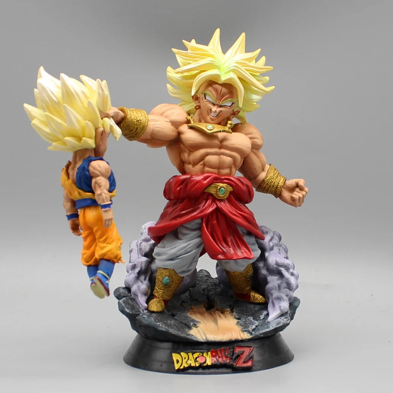 17cm Dragon Ball Broly Figures GK Super Saiyan Broli Vs Goku Action Figures PVC Anime Model Collection Toys Decoration Gifts No Box