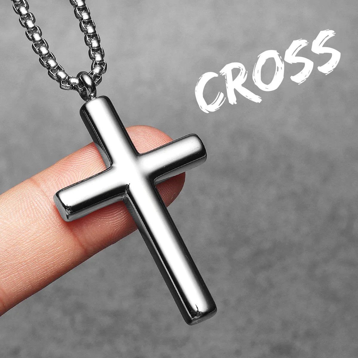 Minimalism Retro Cross Amulet Stainless Steel Men Necklaces Pendant Chain Punk Women Fashion Jewelry Gift Wholesale Dropshiping