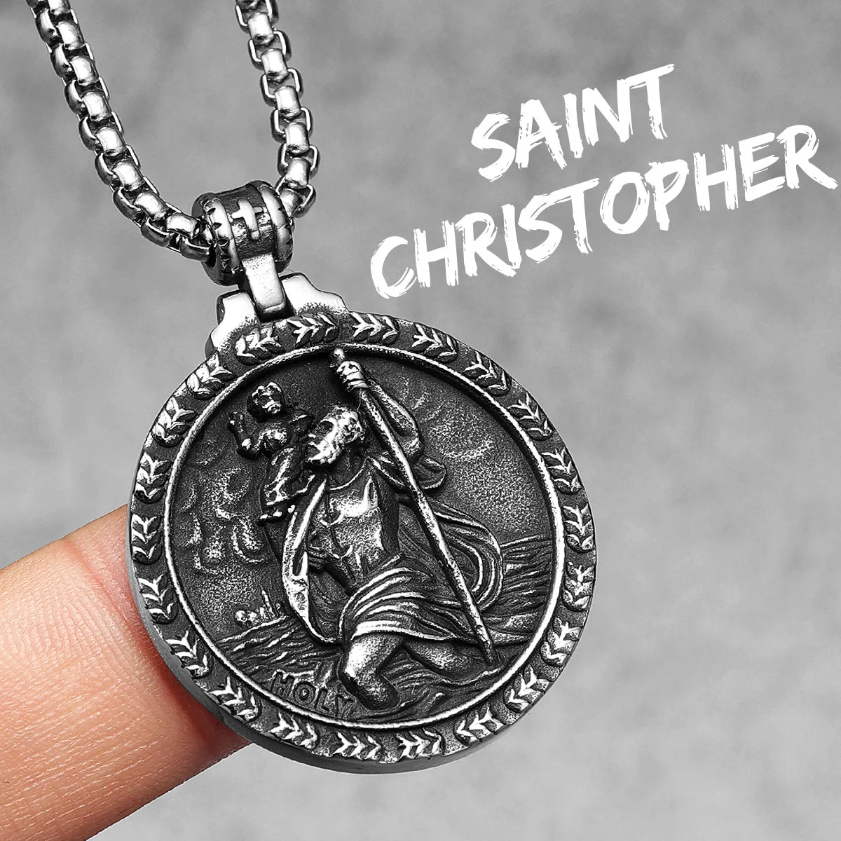Angel Jesus Virgin Mary Stainless Steel Men Necklaces Pendant Chain Amulet Cool New In For Women Fashion Jewelry Gifts Wholesale