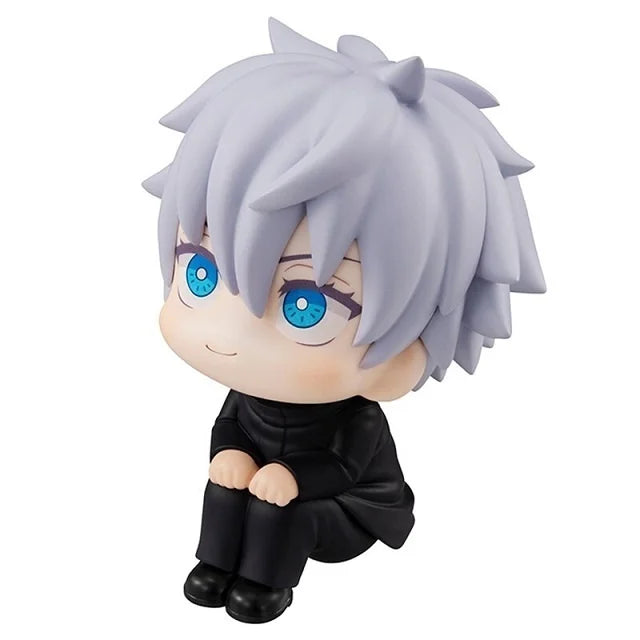 9cm Naruto Anime Figure Q Version Kawaii Figurine Car Decoration Collection Model Toy Gojo Satoru B