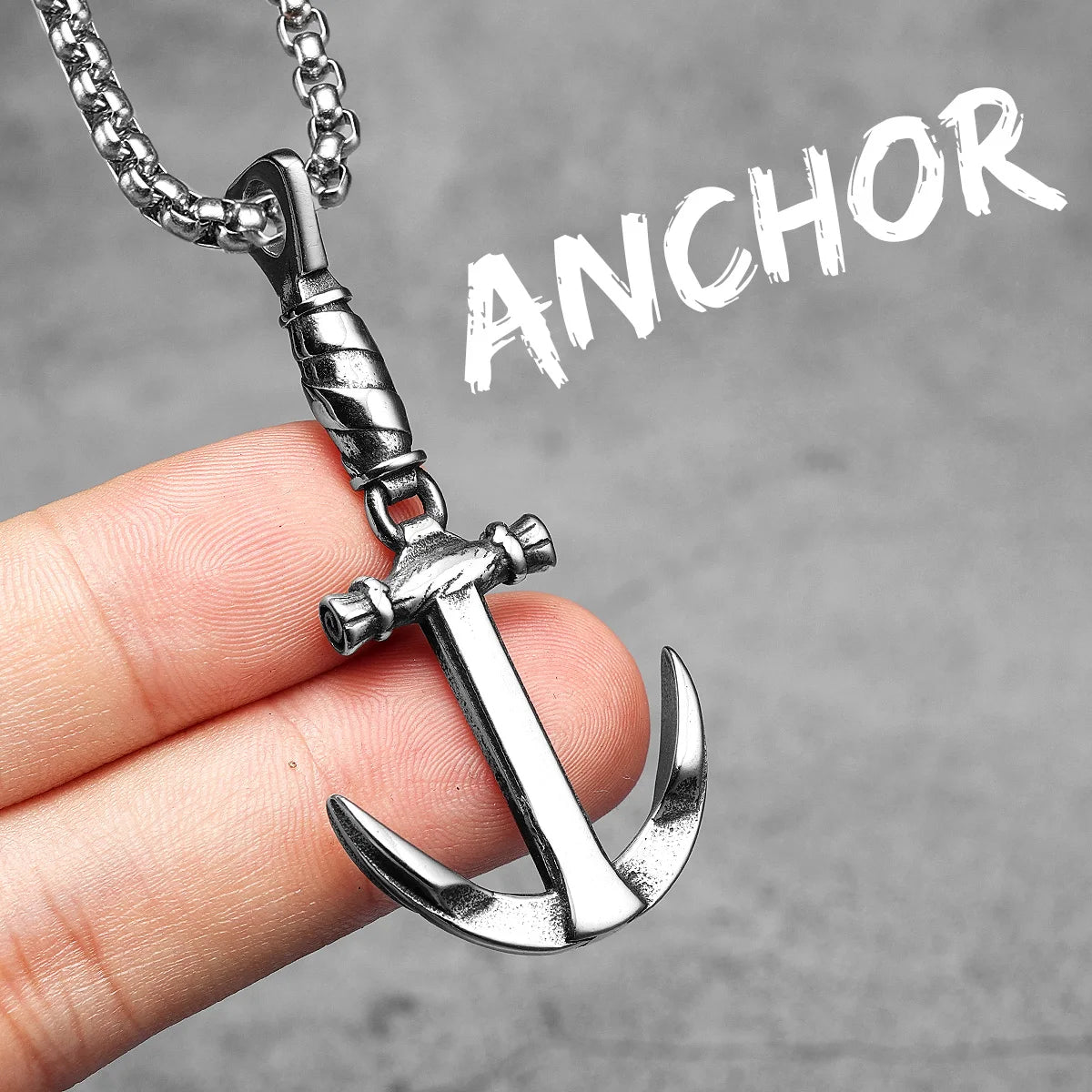 Anchor Sailor Stainless Steel Men Women Necklaces Pendants Chain Vintage Punk Rock Fashion Jewelry Creativity Gift Wholesale