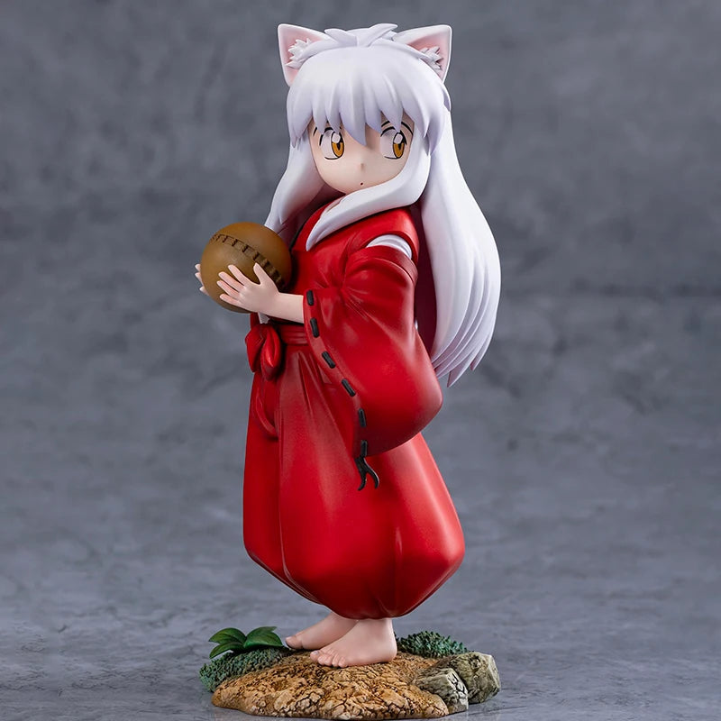 Inuyasha Anime Figures Cute Inuyasha Sesshoumaru Action Figurine Childhood Standing InuYasha PVC Model Collection Decor Toy Gift A no box