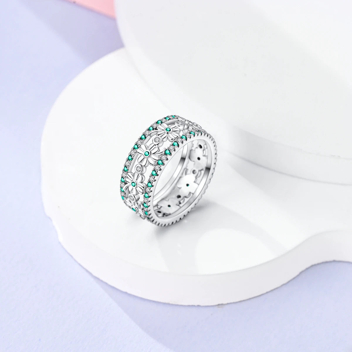925 Sterling Silver Infinite Love Ring Original Luxury Design Zircon Finger Rings For Women High Quality Wedding Jewelry Gift
