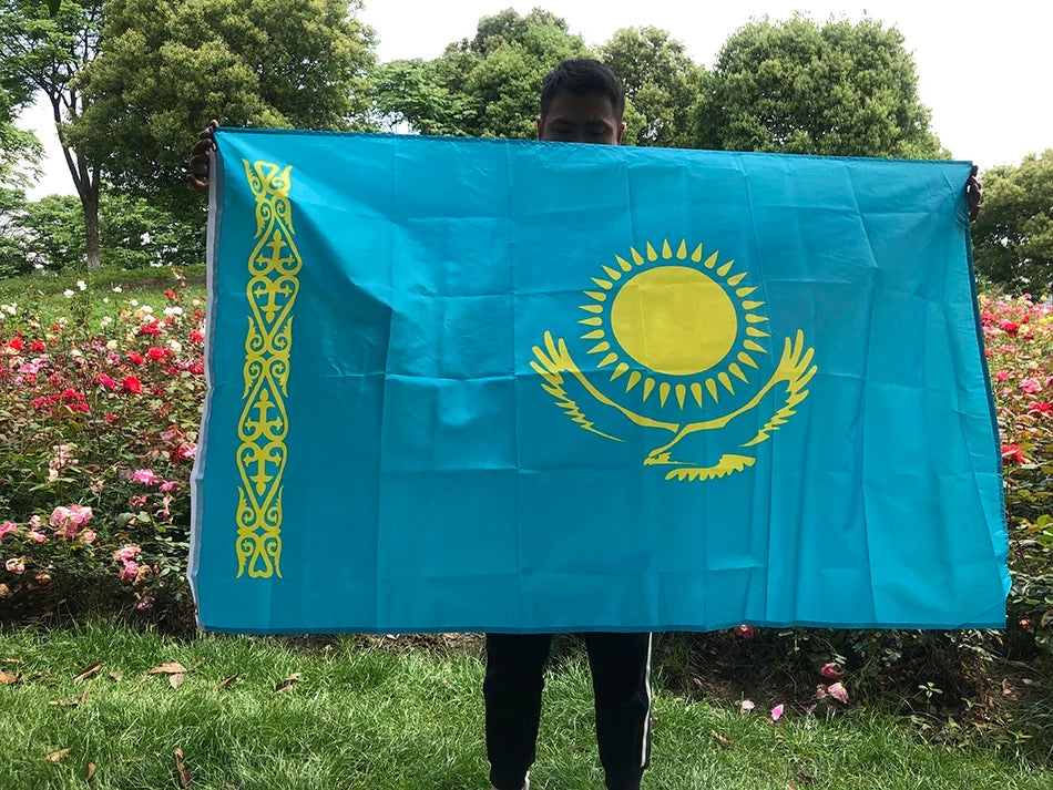 SKY FLAG 90x150cm Kazakhstan Flag parade festival banner flag office activities home decoration