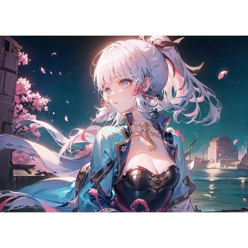 Anime Games Genshin Impact Role Poster Kokomi Yae Miko Dehya Yoimiya Furina Canvas Painting Modern Wall Art Picture Home Decor z