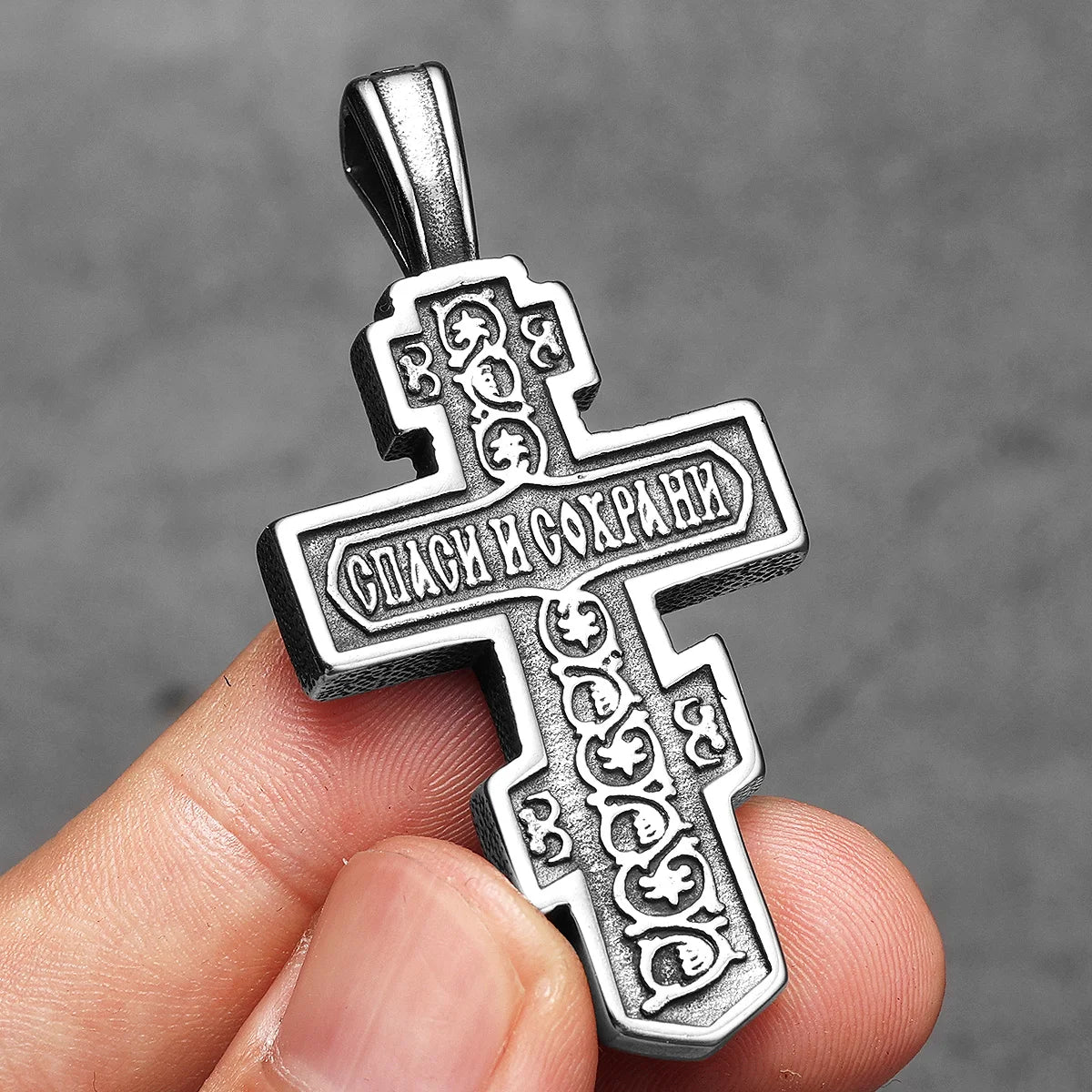 Exorcist Jesus Cross Brass Stainless Steel Men Necklaces Pendant Chain Punk for Women Fashion Jewelry Gift Wholesale Dropshiping