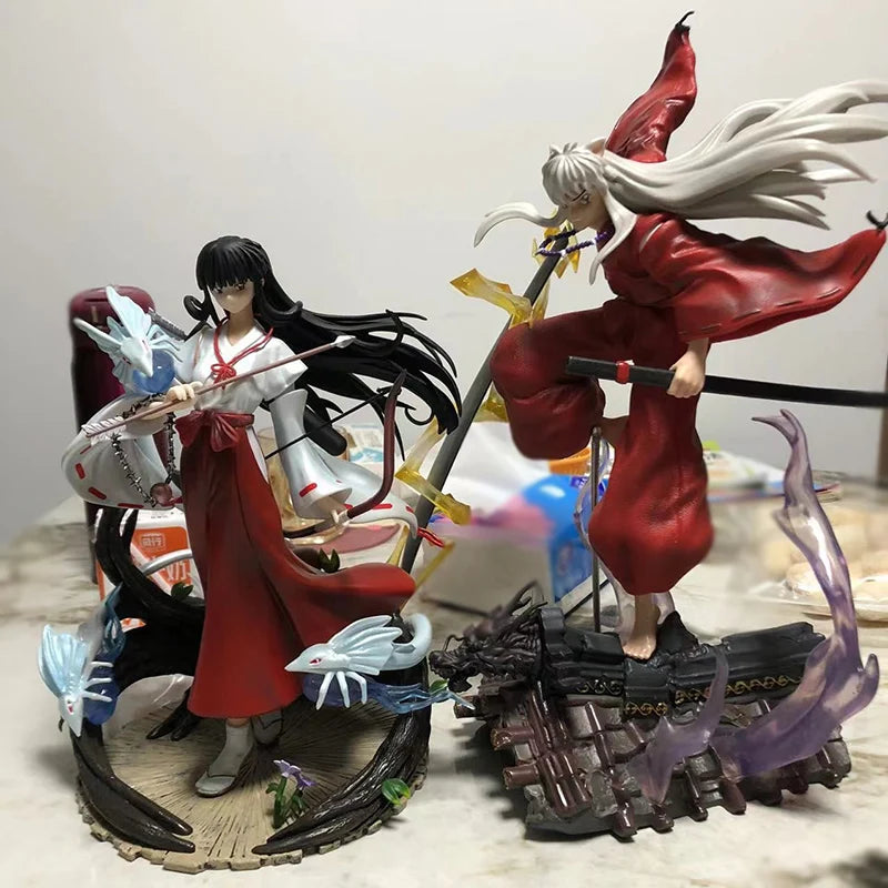 Anime Figurine Inuyasha Kikyo GK Statue Kikyō PVC Action Figure Collection Model Toy 26cm