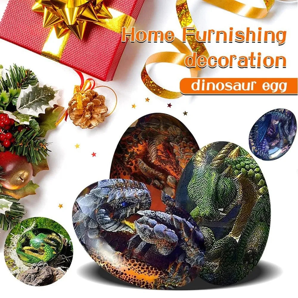 Transparent Dragon Egg Resin Statue ELittle Flying Dragon Monster Egg Crystal Ball Gem Souvenirs Home Decor Children EasterGifts