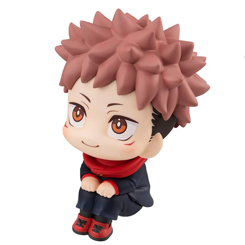 9cm Naruto Anime Figure Q Version Kawaii Figurine Car Decoration Collection Model Toy Itadori Yuji