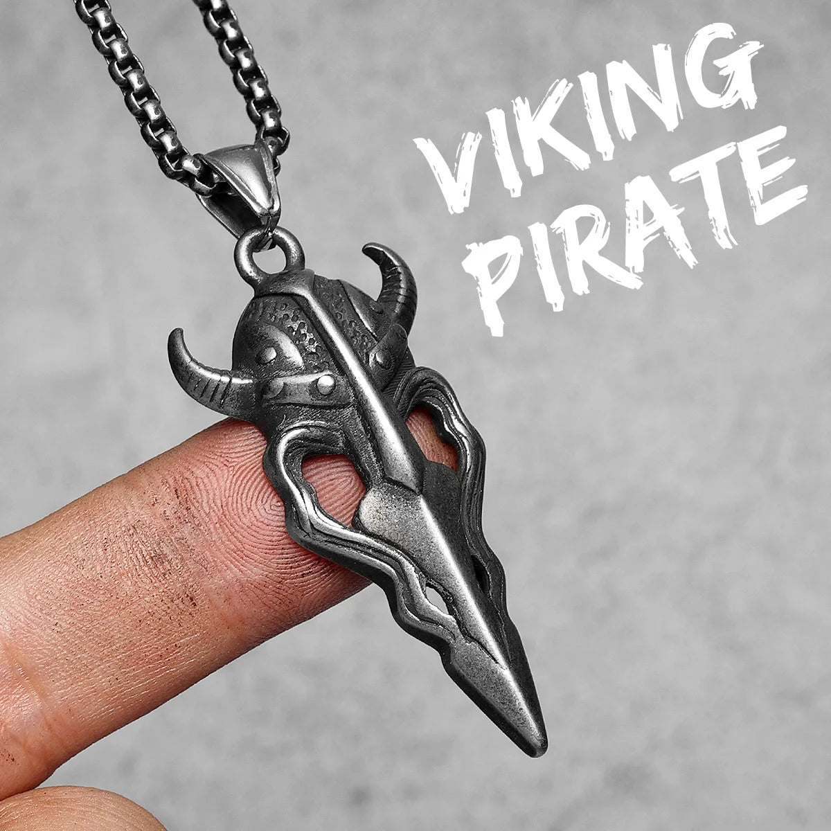 Collar con colgante de acero inoxidable con diseño de armas vikingas para hombre, estilo nórdico, estilo retro rock, punk, rap, para amigos, regalo de joyería masculina.