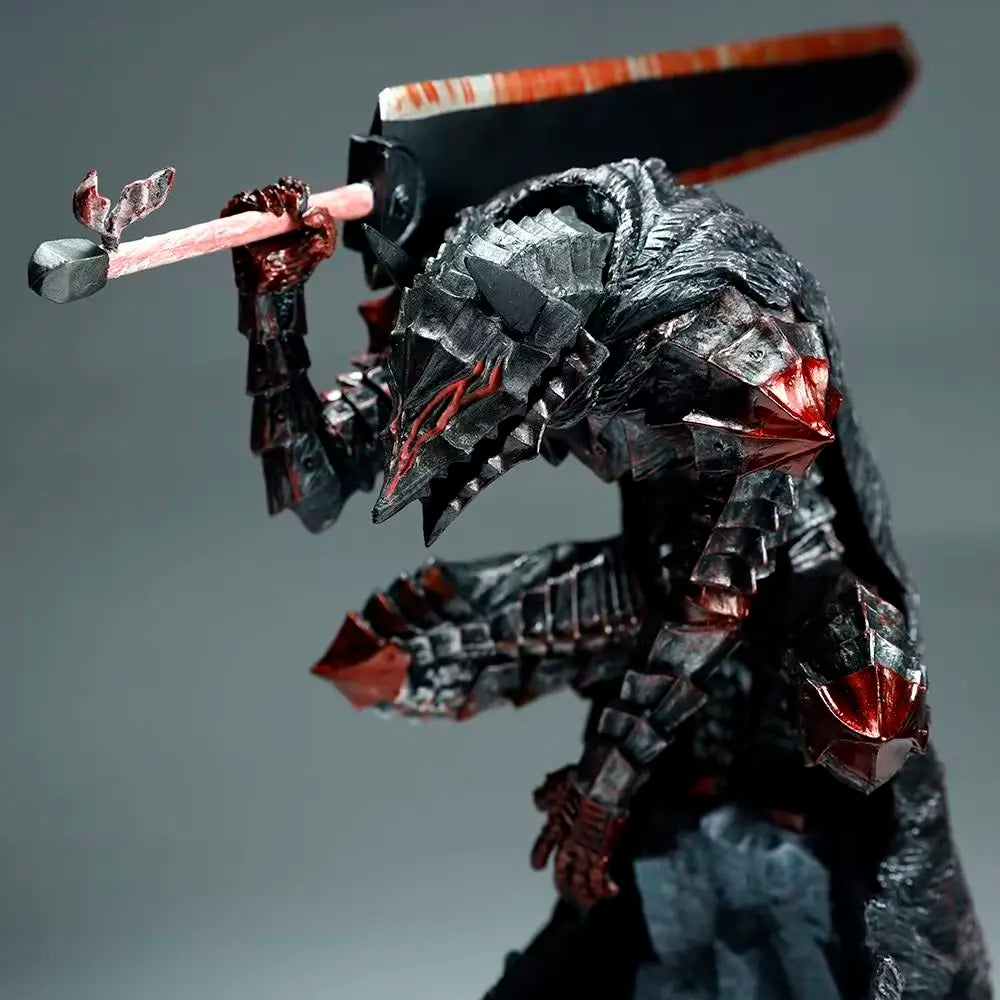 25cm Berserk Guts L Anime Figure Guts Berserker Armor Action Figure Berserk Black Swordsman Figurine Model Collection Doll Toys