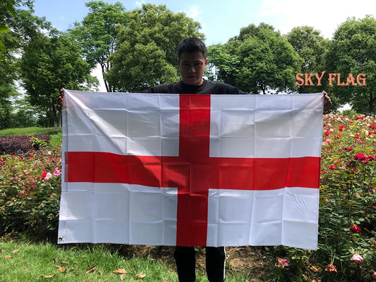 SKY FLAG 90x150cm England Flag 3x5 ft England Country Flag Cross Of St George English National Banner Indoor Outdoor decoration