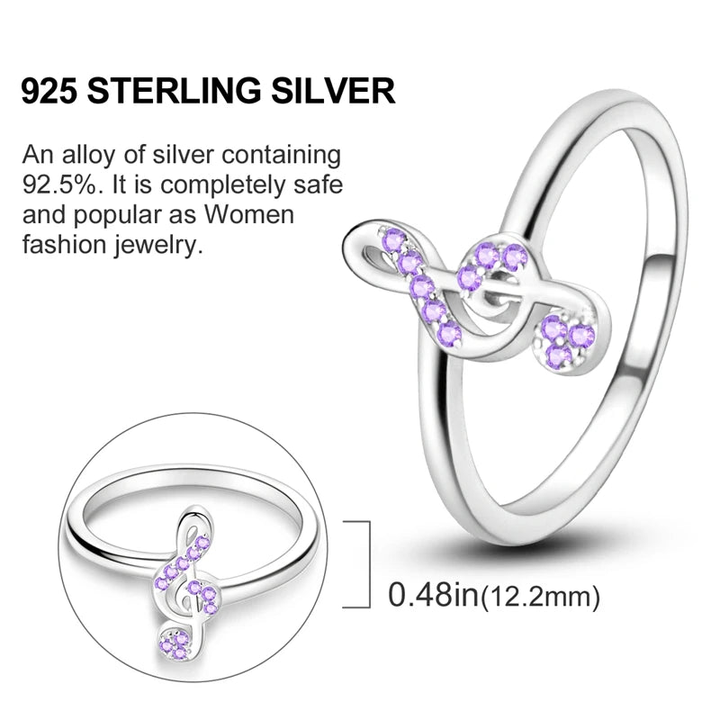 925 Sterling Silver Infinite Love Ring Original Luxury Design Zircon Finger Rings For Women High Quality Wedding Jewelry Gift