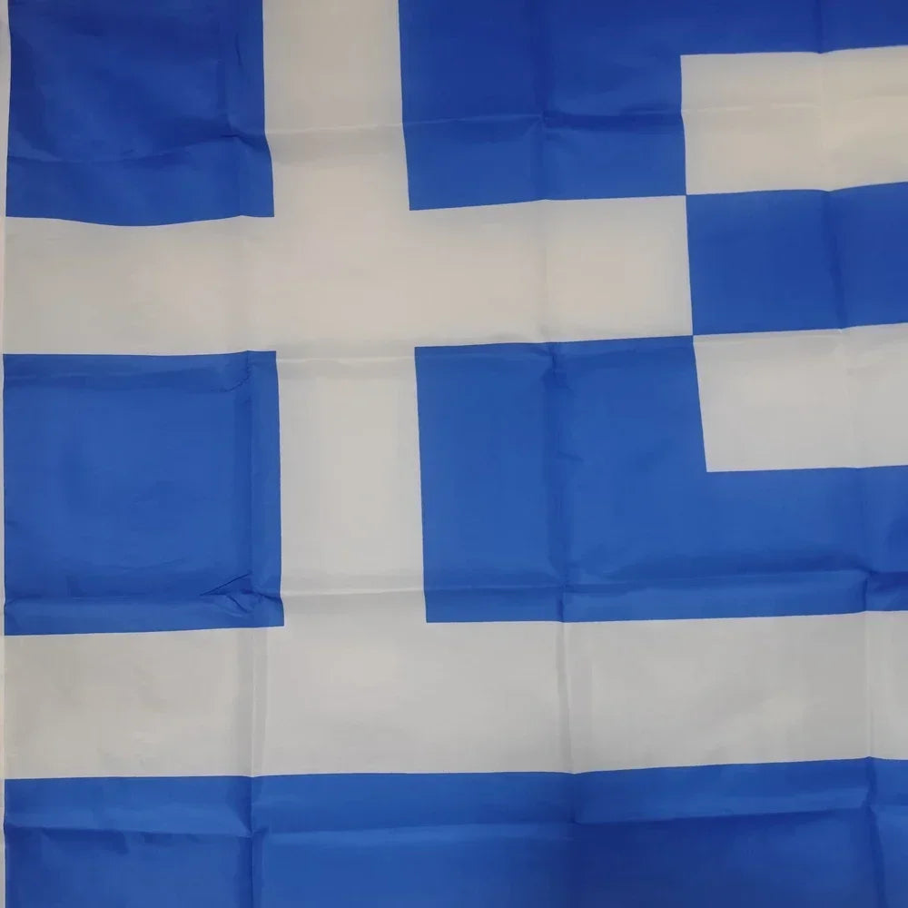 Greek National Flag 90x150cm - Premium Polyester Banner for Indoor/Outdoor Decor | Patriotic Wall Hanging Flag Collectors