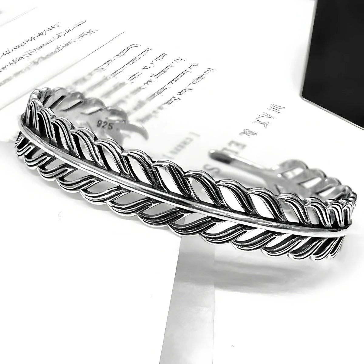 VENTFILLE 925 Sterling Silver Geometry Irregular Bracelet For Women Minimalist Niche Aesthetic Versatile