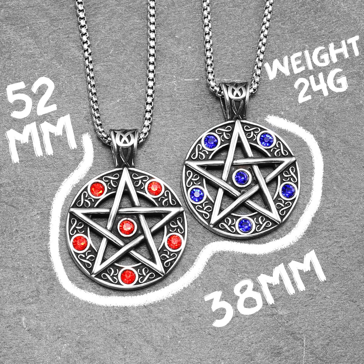 Judaism Seal of Solomon Stainless Steel Men Necklaces Pendant Chain Punk For Women Fashion Jewelry Gifts Wholesale Dropshiping
