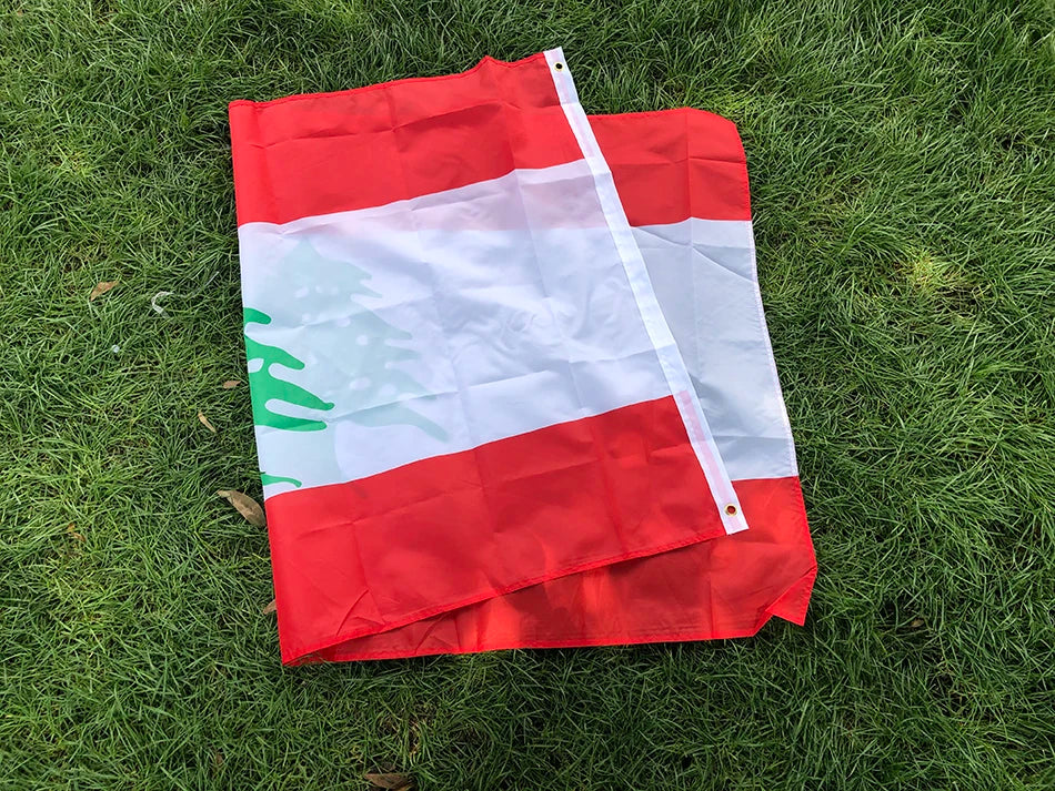 Republic of Lebanon Lubnan flag Indoor Outdoor 90*150cm Hanging polyester flag
