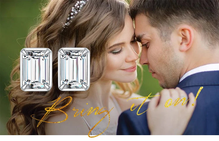 JewelryPalace Emerald Cut 5A Cubic Zirconia Wedding Engagement 925 Sterling Silver Stud Earrings for Woman Anniversary Gift
