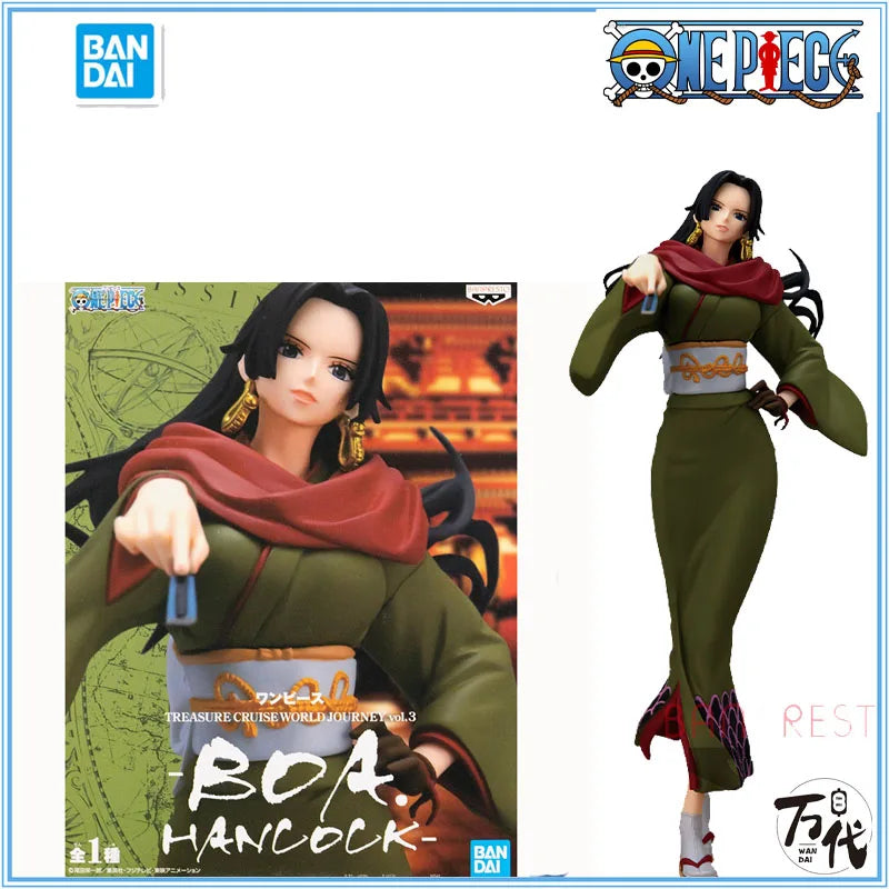 BANDAI Original One Piece TCWJ Anime Figure Boa Hancock Action Figure Toys For Boys Girls Kids Christmas Gift Model