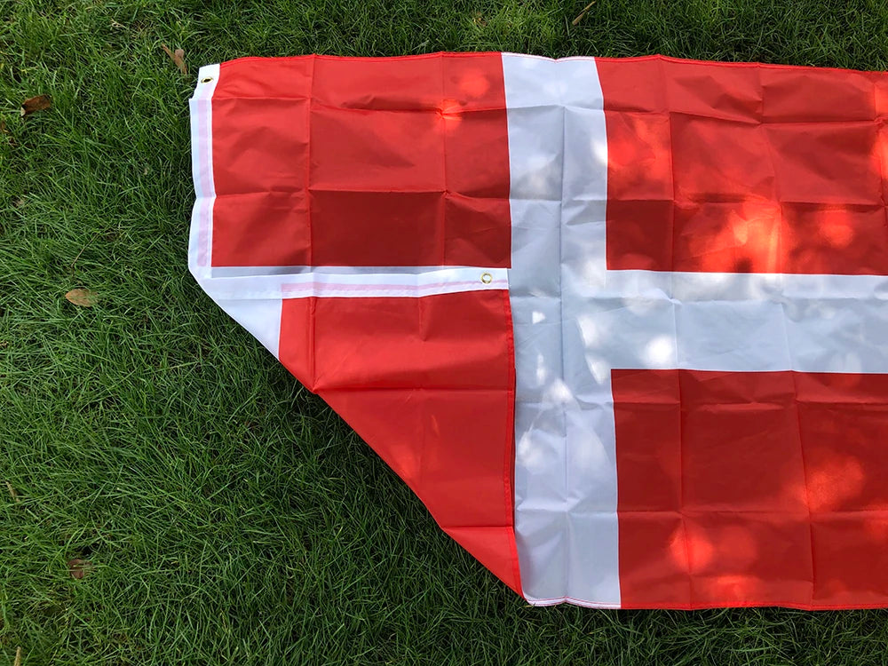 SKY FLAG  Denmark Flag90*150cm High Quality Polyester hanging banner 5*3 FT  DNK DK Danmark Denmark flag