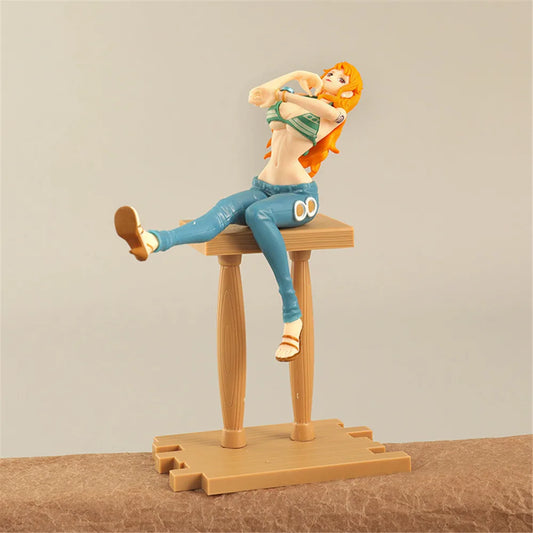17cm Anime One Piece Sexy Nami PVC Action Figure Grandline Journey Series Figurines Model Toys Kids Gifts Default Title