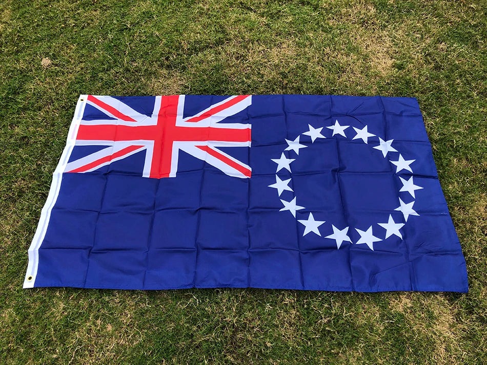SKY FLAG Cook Islands flag 90X150CM high quality polyester hanging Cook Islands national Flag banner for decoration