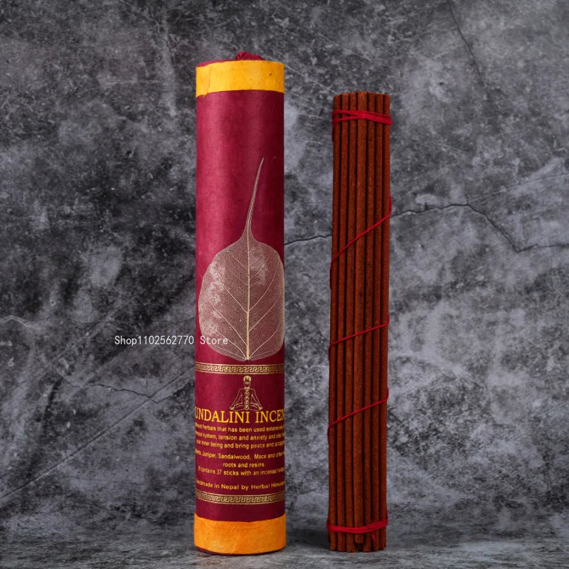 37 Root/ Barrel Nepal Bodhi Leaf Natural Tibetan Incense Handmade Thread Incense Home Office Aromatherapy Yoga Meditation