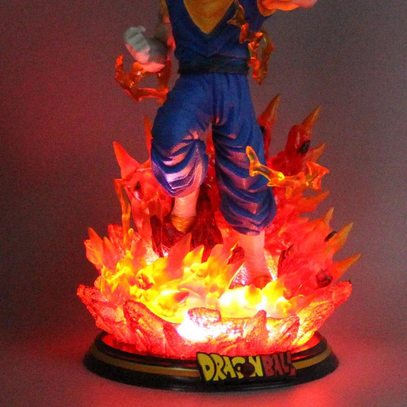 25cm Anime Vegetto Dragon Ball Figures GK Vegetto Action Figures with Light Tenth Bullet PVC Collection Model Toys Ornamen Gifts