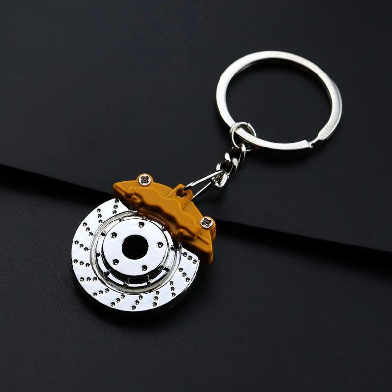 Car Speed Gearbox Gear Head Keychain Manual Transmission Lever Metal Key Ring Car Refitting Metal Pendant Creative Keychain 2023 SCP-Yellow