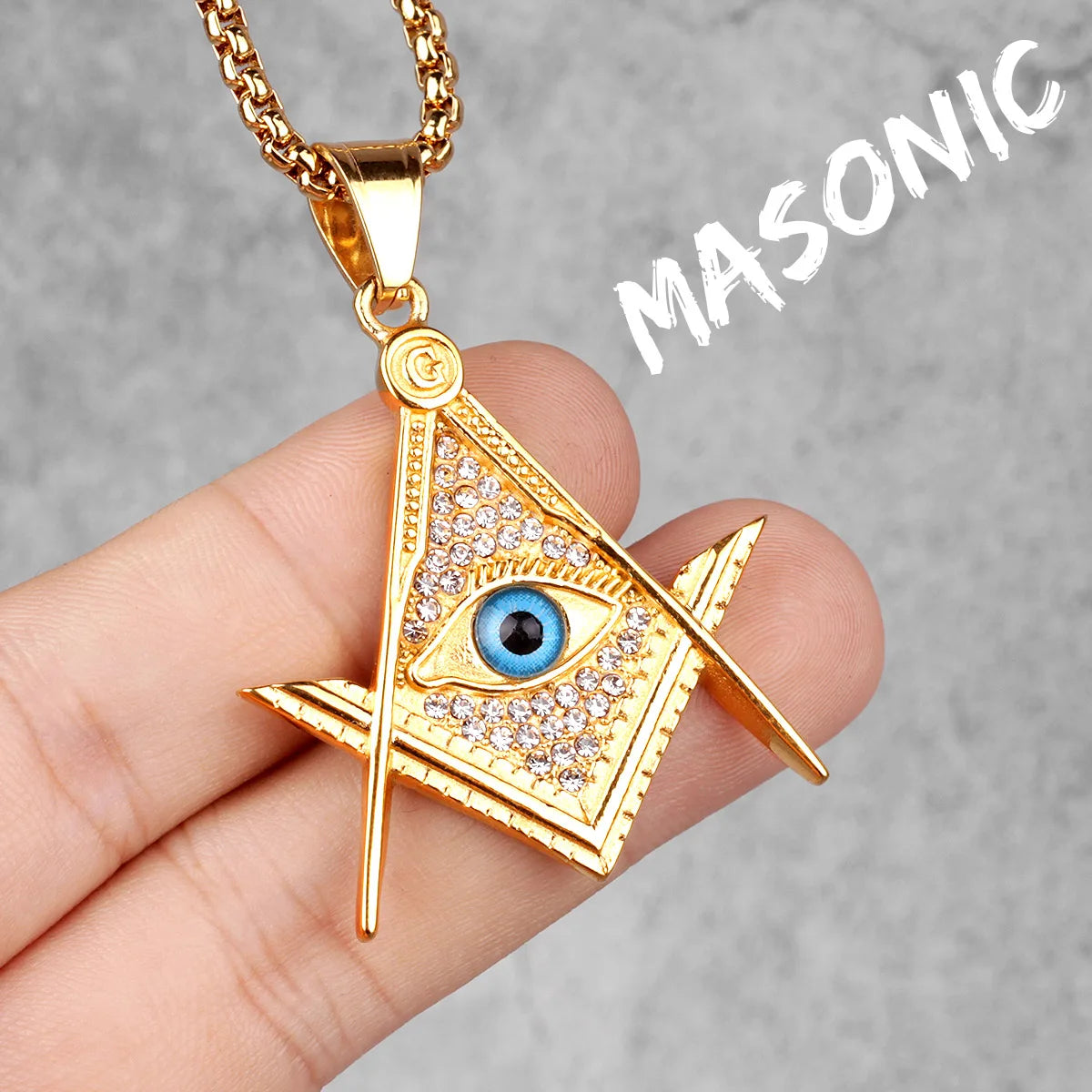 Angel Wing Cross Jesus Masonic Amulet Stainless Steel Men Necklaces Pendant Chains New For Women Fashion Jewelry Gifts Wholesale