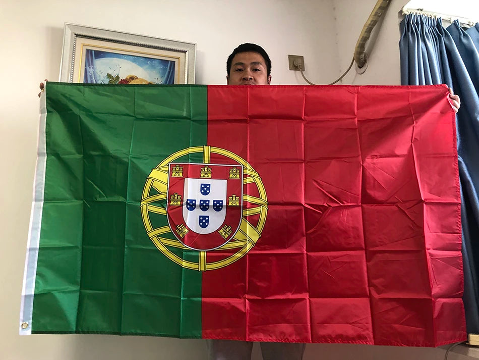 SKY FLAG portugal Flag 3ftx5ft 90x150cm Hanging portugal Flag Polyester standard Flag Banner indoor outdoor home decoration