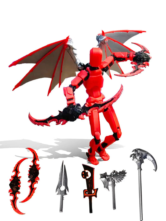 Figura de acción T13 ensamblada, versión mejorada, figura de acción Titan T13 impresa en 3D de 5,4 pulgadas, muñeco de 13 pulgadas, regalo de escritorio de oficina