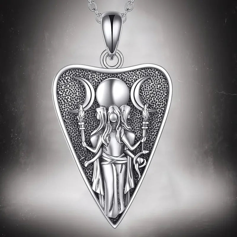 Vintage Style Triangle Pendant Necklace, Gothic Witch Jewelry Gifts Anniversary Party Gift Jewelry Niche Style Beautiful Style