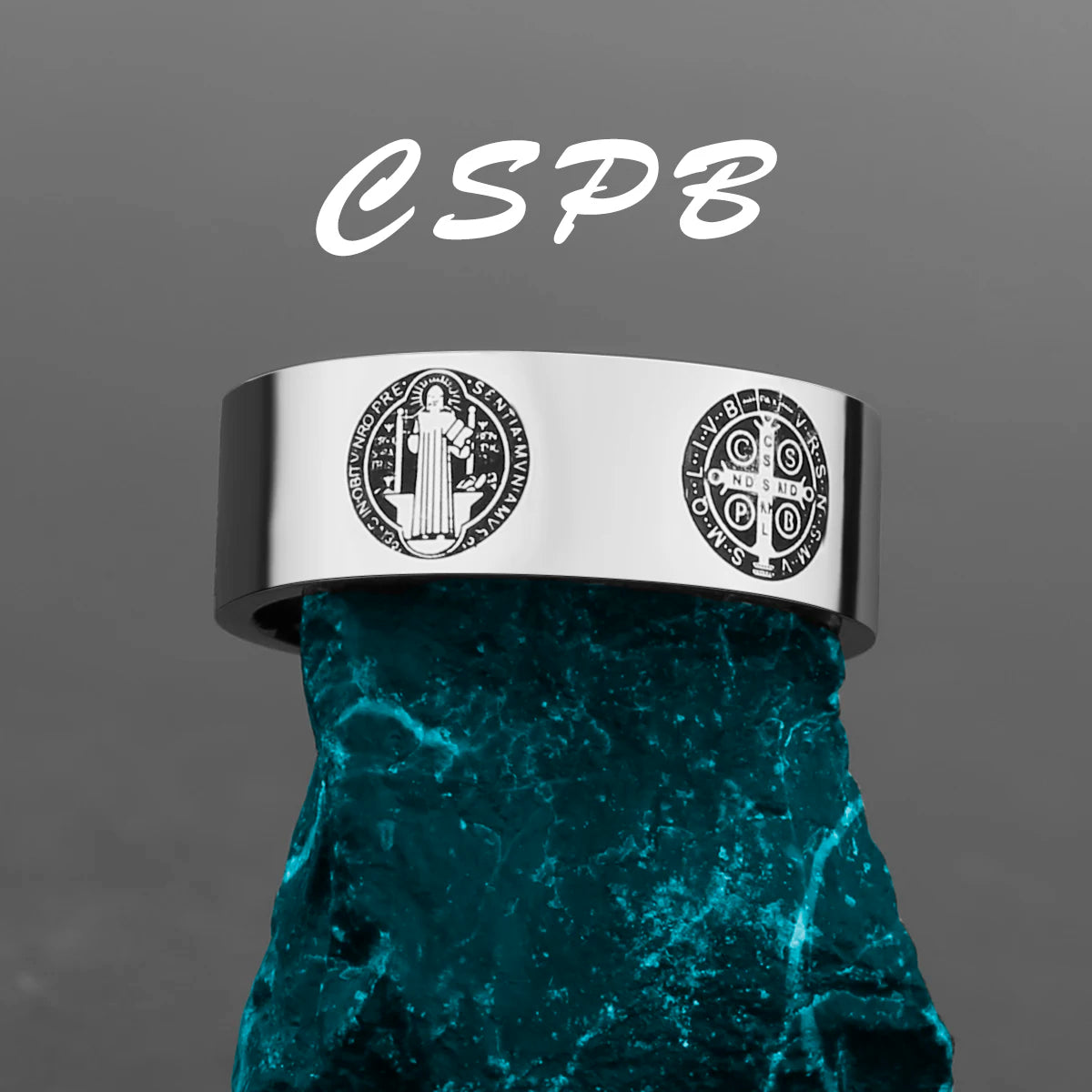 Stainless Steel Catholic Christian Cross Faith Amulet Ring Women Men Unisex Ring Multi Style Finger Jewelry Creative Gift