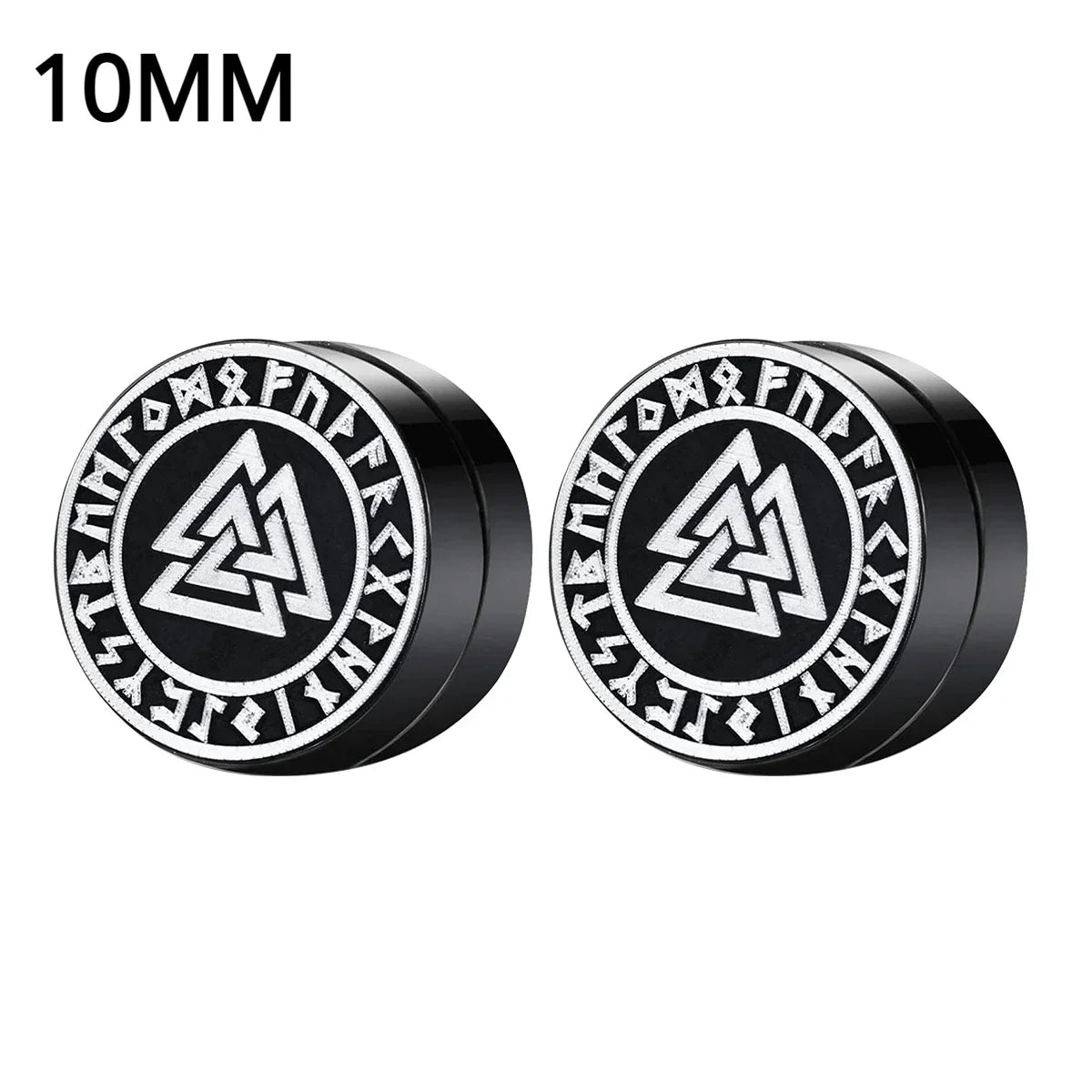 1Pairs Crystal Strong Magnetic Ear Stud Clip Earrings for Men and Women Punk Round Zircon Magnet Earrings Non Piercing Jewelry