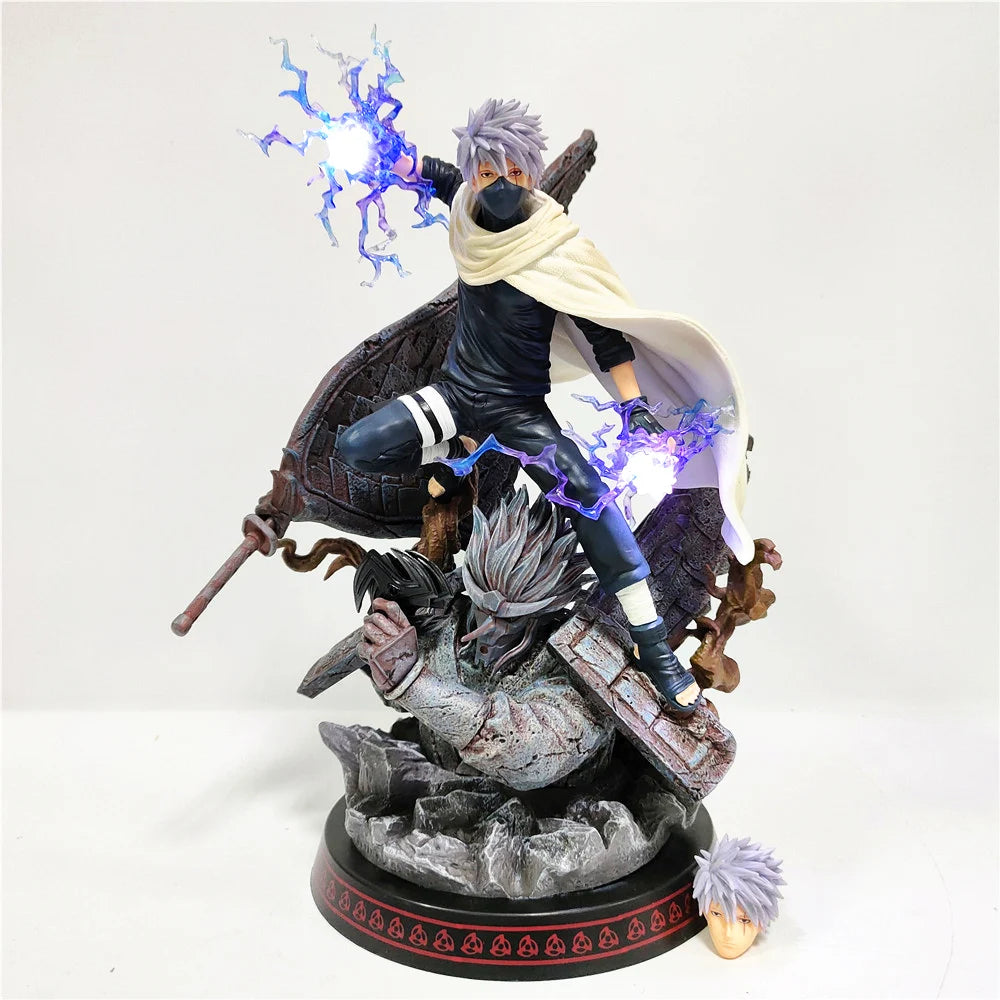 Naruto GK Hatake Kakashi Statue Anime Action Figures Shippuden Model Minato PVC Toys Diorama Doll Brinquedos Juguetes Figurals