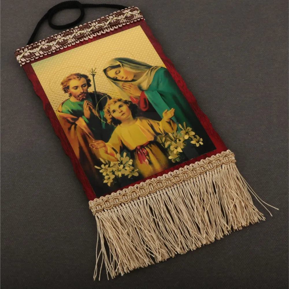 Jesus Christ The Teacher Tassel Hanging Home Wall Decoration Christian Holy Family Virgin Mary Icon Church Ornament Accessories