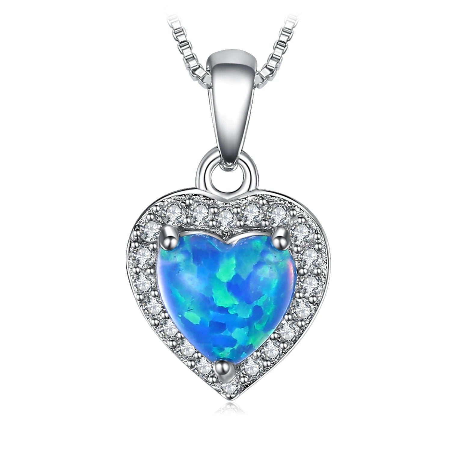 JewelryPalace Multiple Designs 925 Sterling Silver Colorful Gemstone Pendant Necklace for Women For Girl Fashion No Chain