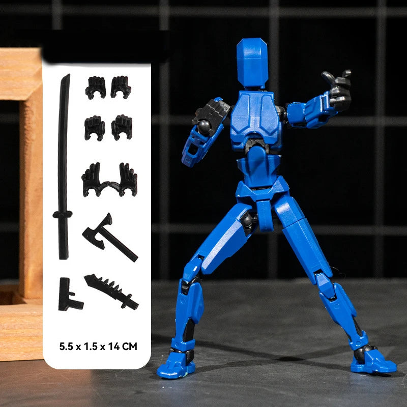 T13 Action Figure Titan 13 Action Figure Dummy Lucky 13 Action Figure 3D Printed Multi-Jointed Movable Nova 13 Action Figure Toy